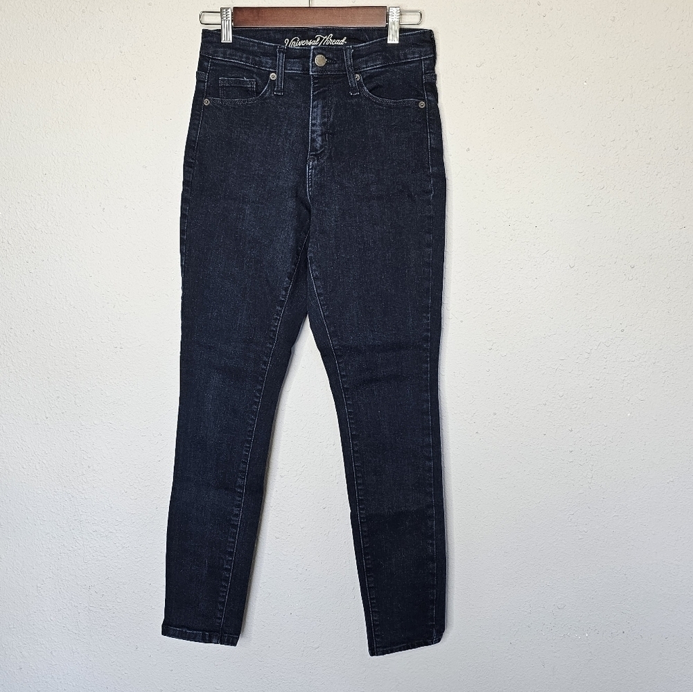 Universal Thread Womens High Rise Skinny Jeans Dark Wash Indigo Size 6/28R